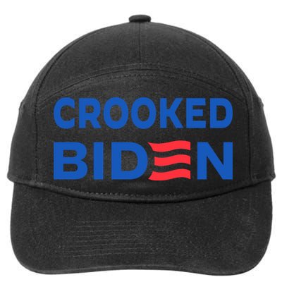 Crooked Joe Biden Trump Quote Called Joe Biden Crooked 7-Panel Snapback Hat