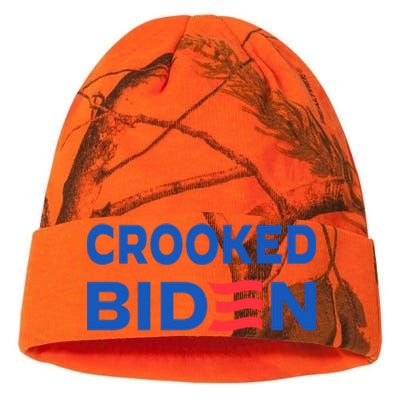 Crooked Joe Biden Trump Quote Called Joe Biden Crooked Kati Licensed 12" Camo Beanie