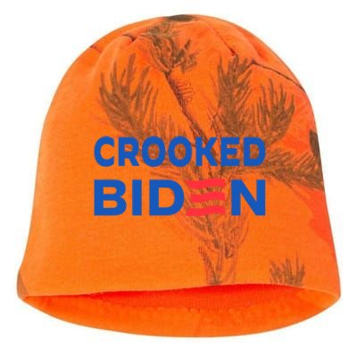 Crooked Joe Biden Trump Quote Called Joe Biden Crooked Kati - Camo Knit Beanie