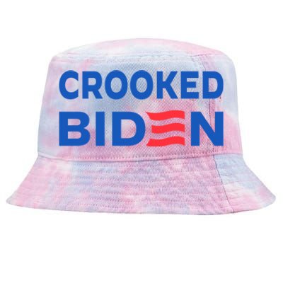 Crooked Joe Biden Trump Quote Called Joe Biden Crooked Tie-Dyed Bucket Hat