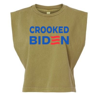 Crooked Joe Biden Trump Quote Called Joe Biden Crooked Garment-Dyed Women's Muscle Tee