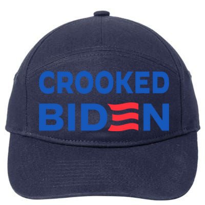 Crooked Joe Biden Trump Quote Called Joe Biden Crooked 7-Panel Snapback Hat