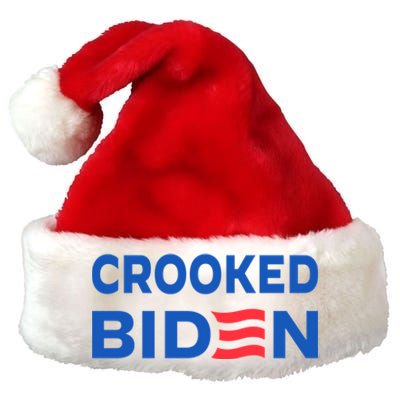 Crooked Joe Biden Trump Quote Called Joe Biden Crooked Premium Christmas Santa Hat