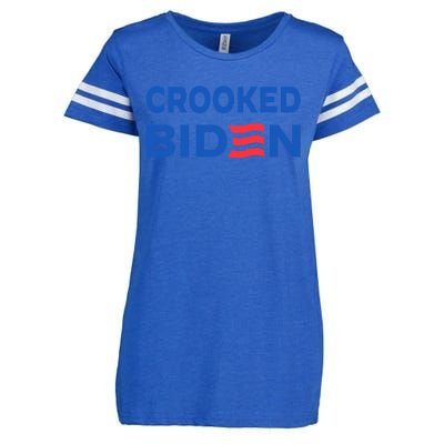 Crooked Joe Biden Trump Quote Called Joe Biden Crooked Enza Ladies Jersey Football T-Shirt