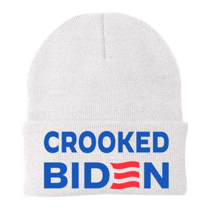 Crooked Joe Biden Trump Quote Called Joe Biden Crooked Knit Cap Winter Beanie