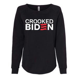 Crooked Joe Biden Pro Trump Political Womens California Wash Sweatshirt