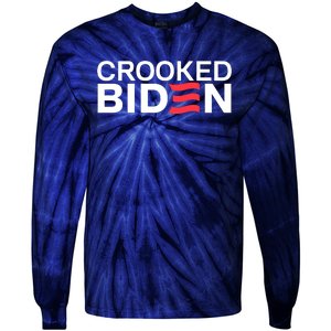 Crooked Joe Biden Pro Trump Political Tie-Dye Long Sleeve Shirt