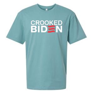 Crooked Joe Biden Pro Trump Political Sueded Cloud Jersey T-Shirt