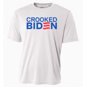 Crooked Joe Biden Pro Trump Political Cooling Performance Crew T-Shirt