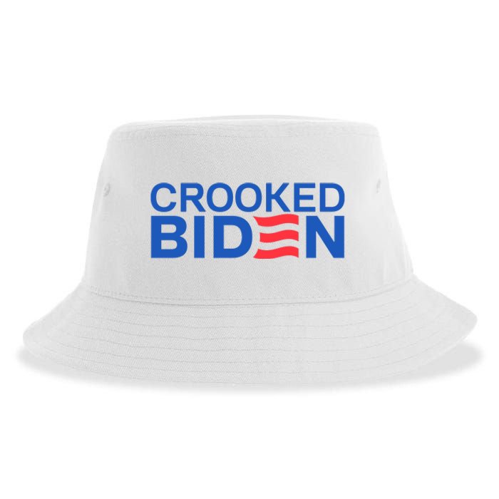 Crooked Joe Biden Pro Trump Political Sustainable Bucket Hat