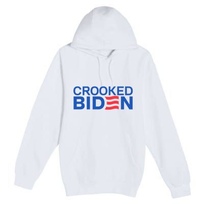 Crooked Joe Biden Pro Trump Political Premium Pullover Hoodie