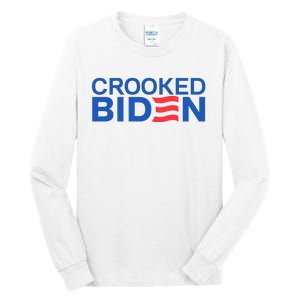 Crooked Joe Biden Pro Trump Political Tall Long Sleeve T-Shirt