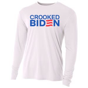 Crooked Joe Biden Pro Trump Political Cooling Performance Long Sleeve Crew