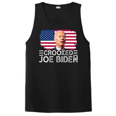 Crooked Joe Biden Flag Pro Trump 2024 PosiCharge Competitor Tank