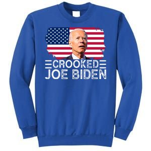 Crooked Joe Biden Flag Pro Trump 2024 Sweatshirt