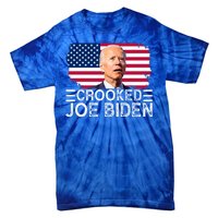 Crooked Joe Biden Flag Pro Trump 2024 Tie-Dye T-Shirt