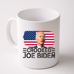 Crooked Joe Biden Flag Pro Trump 2024 Coffee Mug