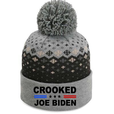 Crooked Joe Biden Trump Quote Political The Baniff Cuffed Pom Beanie