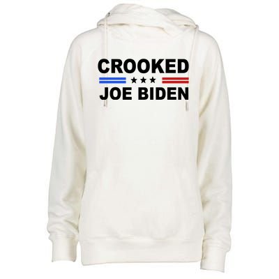 Crooked Joe Biden Trump Quote Political Womens Funnel Neck Pullover Hood