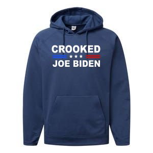 Crooked Joe Biden Trump Quote Political Performance Fleece Hoodie