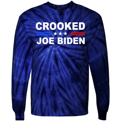 Crooked Joe Biden Trump Quote Political Tie-Dye Long Sleeve Shirt