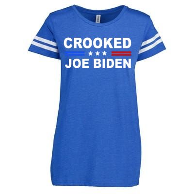 Crooked Joe Biden Trump Quote Political Enza Ladies Jersey Football T-Shirt