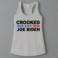 Crooked Joe Biden Trump Quote Political Womens Tank Top