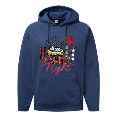 Christmas Jesus Born Holly Night Performance Fleece Hoodie