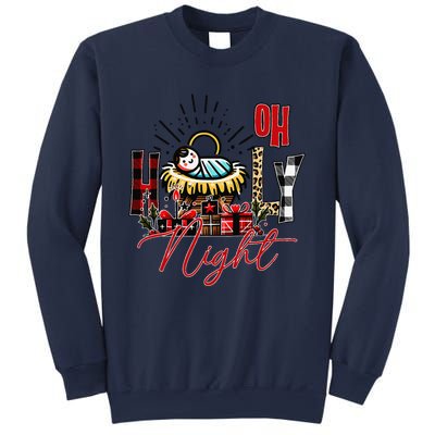 Christmas Jesus Born Holly Night Sweatshirt