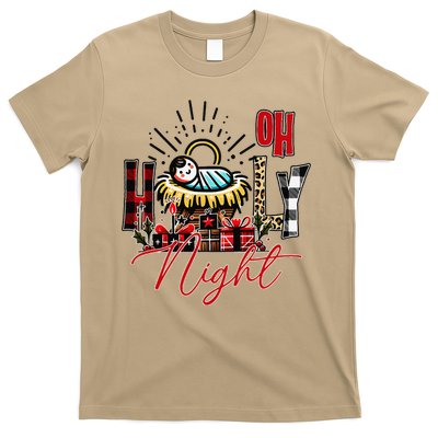 Christmas Jesus Born Holly Night T-Shirt