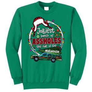 Christmas Jolliest Bunch Of Assholes This Side Of The Nut House Gift Sweatshirt