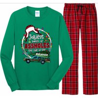 Christmas Jolliest Bunch Of Assholes This Side Of The Nut House Gift Long Sleeve Pajama Set