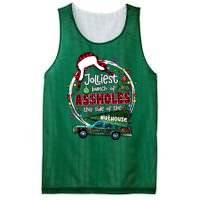 Christmas Jolliest Bunch Of Assholes This Side Of The Nut House Gift Mesh Reversible Basketball Jersey Tank