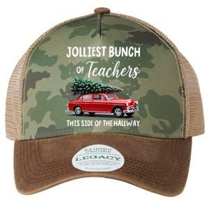 Christmas Jolliest Bunch Of Teachers This Side Of The Hallway Legacy Tie Dye Trucker Hat