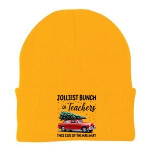 Christmas Jolliest Bunch Of Teachers This Side Of The Hallway Knit Cap Winter Beanie