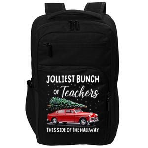 Christmas Jolliest Bunch Of Teachers This Side Of The Hallway Impact Tech Backpack