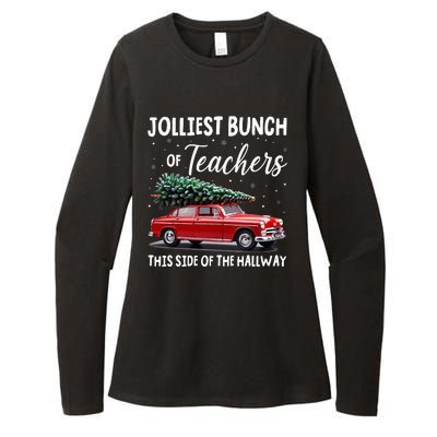 Christmas Jolliest Bunch Of Teachers This Side Of The Hallway Womens CVC Long Sleeve Shirt