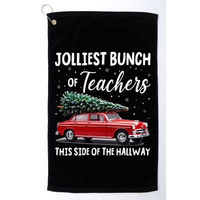 Christmas Jolliest Bunch Of Teachers This Side Of The Hallway Golf Towel