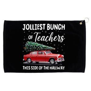 Christmas Jolliest Bunch Of Teachers This Side Of The Hallway Grommeted Golf Towel