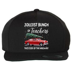 Christmas Jolliest Bunch Of Teachers This Side Of The Hallway Wool Snapback Cap