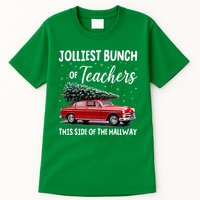 Christmas Jolliest Bunch Of Teachers This Side Of The Hallway Tall T-Shirt