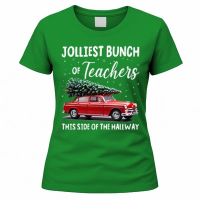 Christmas Jolliest Bunch Of Teachers This Side Of The Hallway Women's T-Shirt