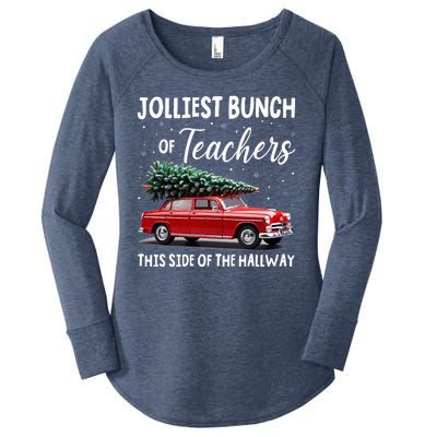 Christmas Jolliest Bunch Of Teachers This Side Of The Hallway Women's Perfect Tri Tunic Long Sleeve Shirt