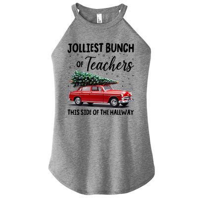 Christmas Jolliest Bunch Of Teachers This Side Of The Hallway Women's Perfect Tri Rocker Tank