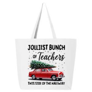 Christmas Jolliest Bunch Of Teachers This Side Of The Hallway 25L Jumbo Tote