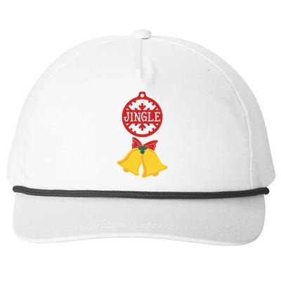 Christmas Jingle Bells All The Way Gift Snapback Five-Panel Rope Hat