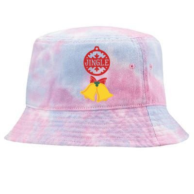 Christmas Jingle Bells All The Way Gift Tie-Dyed Bucket Hat