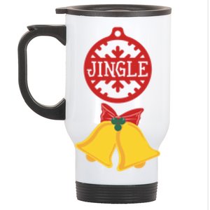 Christmas Jingle Bells All The Way Gift Stainless Steel Travel Mug