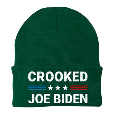 Crooked Joe Biden Trump Quote Called Joe Biden Crooked Knit Cap Winter Beanie