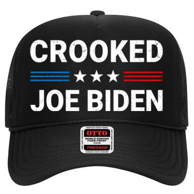 Crooked Joe Biden Trump Quote Called Joe Biden Crooked High Crown Mesh Back Trucker Hat